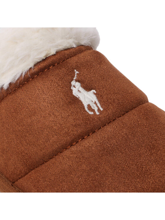Polo Ralph Lauren Polo Ralph Lauren Παντόφλες Σπιτιού Kelcie RF103631 Καφέ
