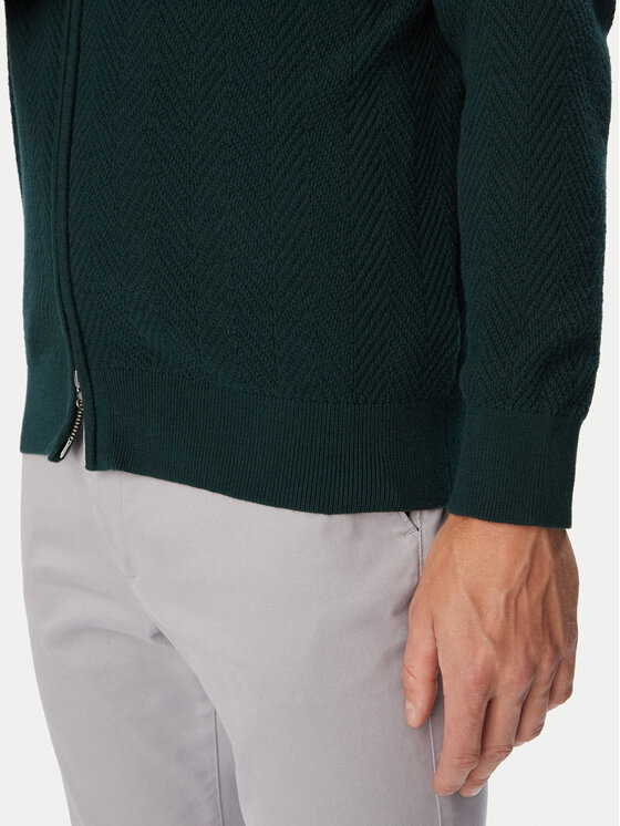 Gant Gant Strickjacke 8050334 Dunkelgrün Regular Fit