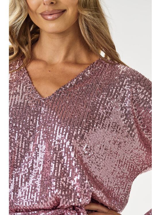 Awama Awama Abito da sera A690 Rosa Basic Fit