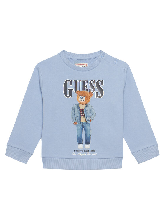 Guess Guess Mikina N6RQ03 KAD74 Světle modrá Regular Fit