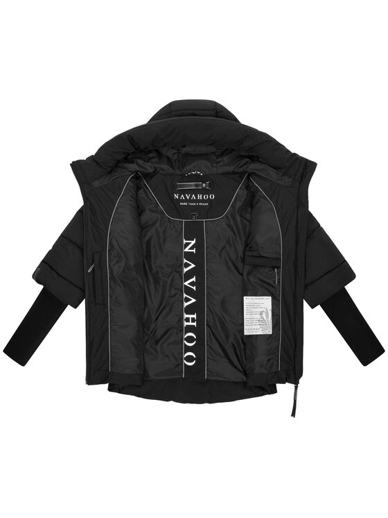 Navahoo Navahoo Kurtka zimowa Lotusherz Czarny Regular Fit