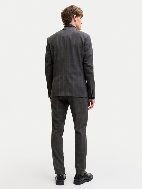 Jack & Jones Jack & Jones Oblek Franco 12183530 Šedá Super Slim Fit