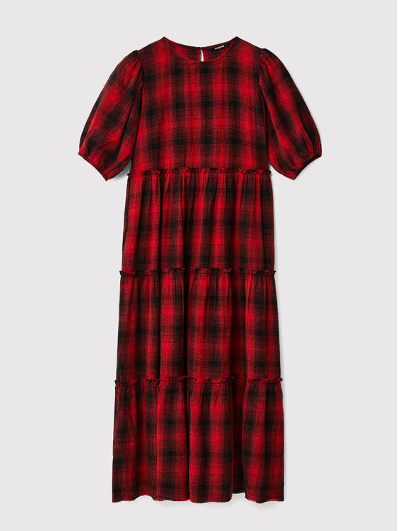 Desigual Desigual Kasdieninė suknelė Khan 22WWVW51 Raudona Regular Fit