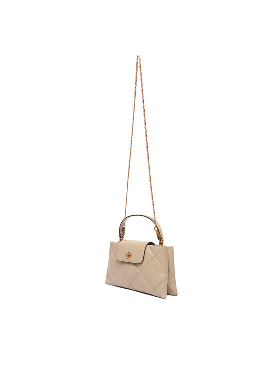 Tory Burch Tory Burch Kabelka Kira Diamond Quilt East-West Top Handle 174999 Béžová