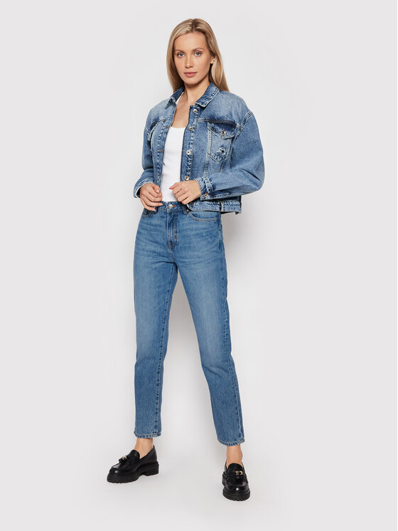 Jeans Straight Crop 1.4 50458581 Blu Regular Fit