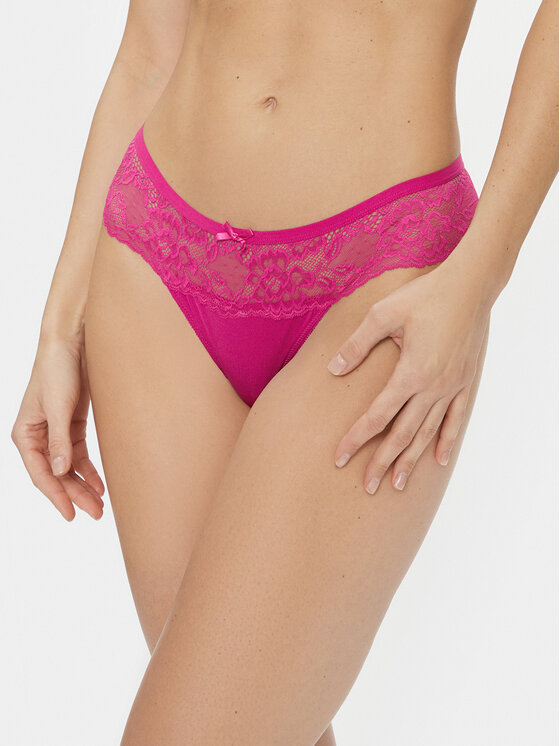 Hunkemöller Hunkemöller Komplektas: 3 siaurikių poros Bianca 202870 Rožinė