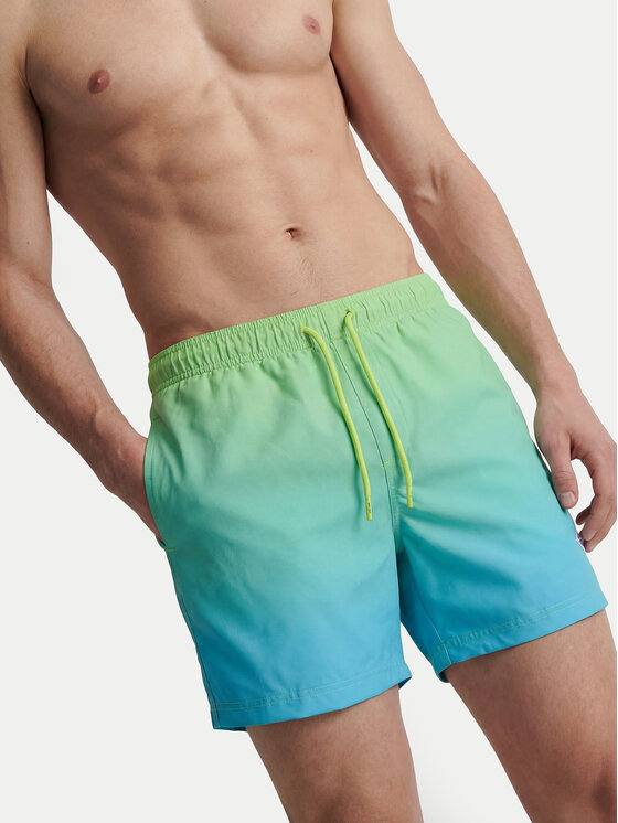 Jack & Jones Jack & Jones Szorty kąpielowe Maui Horizon 12291438 Zielony Regular Fit