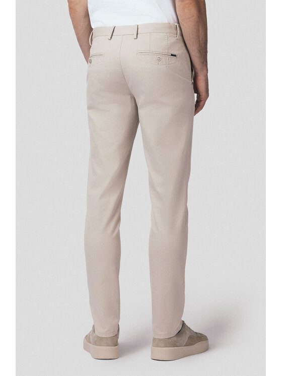 Lancerto Lancerto Chinosy Mikkeli SP082125000011 Beżowy Slim Fit