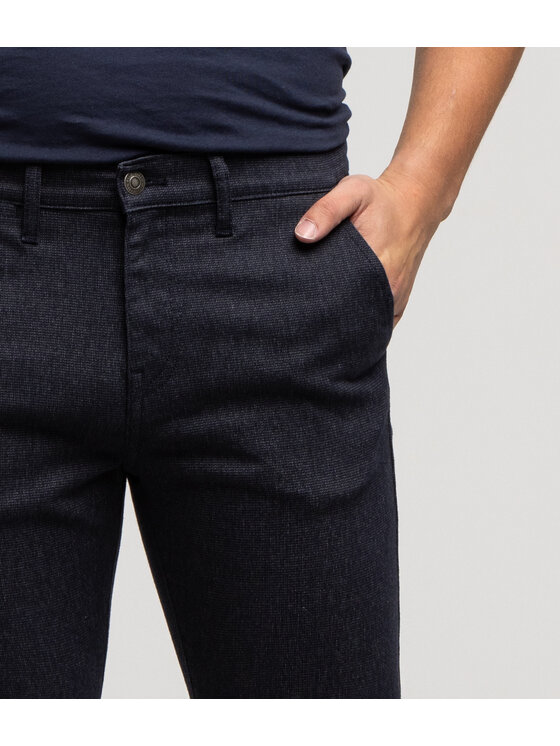Lee Cooper Lee Cooper Chinosy LUKAS Granatowy Straight Fit