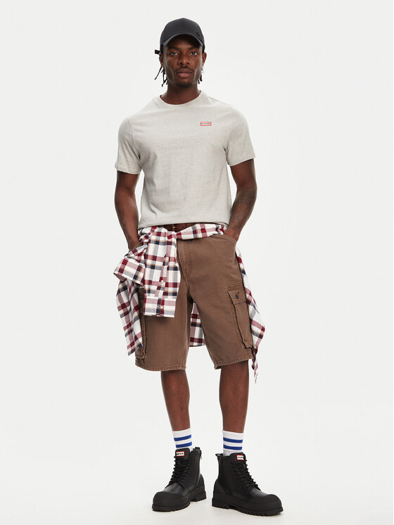 Hunter Hunter Тишърт Tavish HARM0082251 Сив Regular Fit