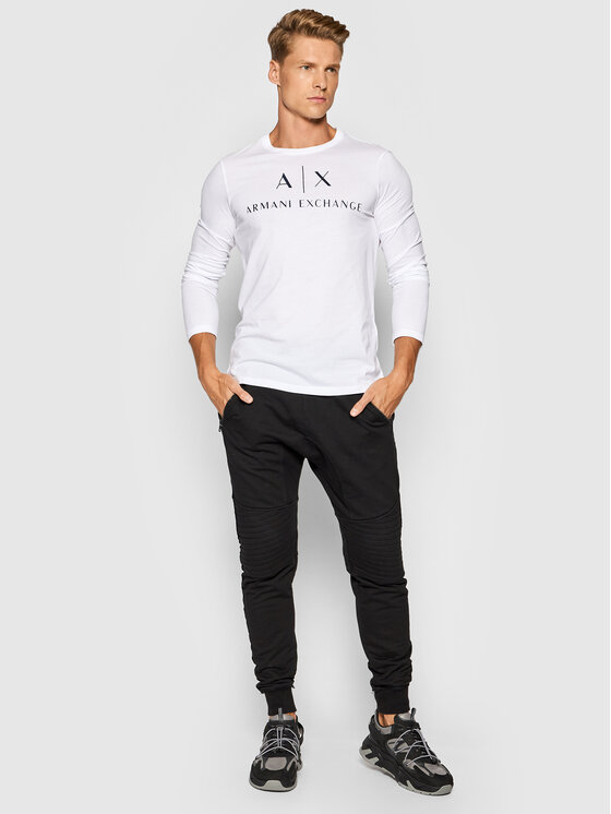 Armani Exchange Armani Exchange Longsleeve 8NZTCH Z8H4Z 1100 Bianco Slim Fit