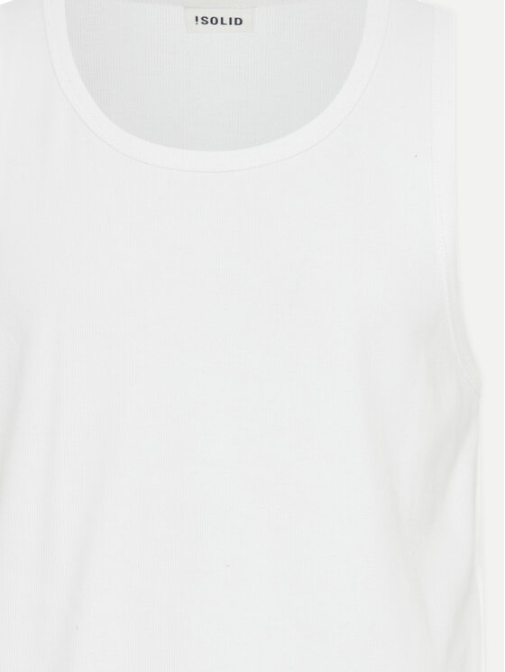 Solid Solid Tank top 21108248 Bijela Regular Fit