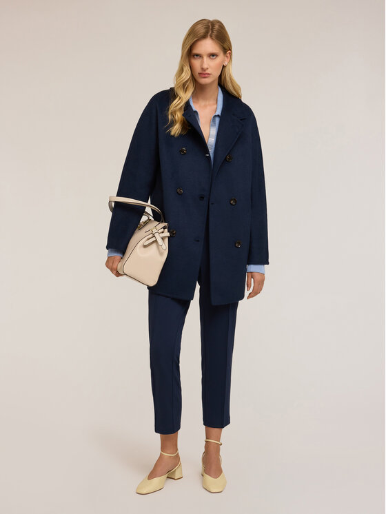 Motivi Motivi Cappotto 0076W000110N034 Blu Over Fit