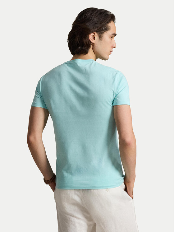 Polo Ralph Lauren Polo Ralph Lauren Tricou 710671438506 Turcoaz Custom Slim Fit