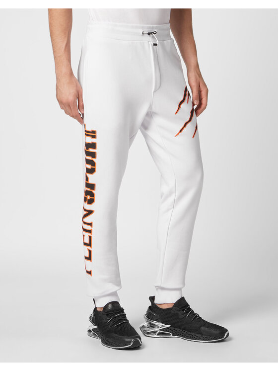 Plein Sport Plein Sport Joggery 351 Biały Jogger Fit