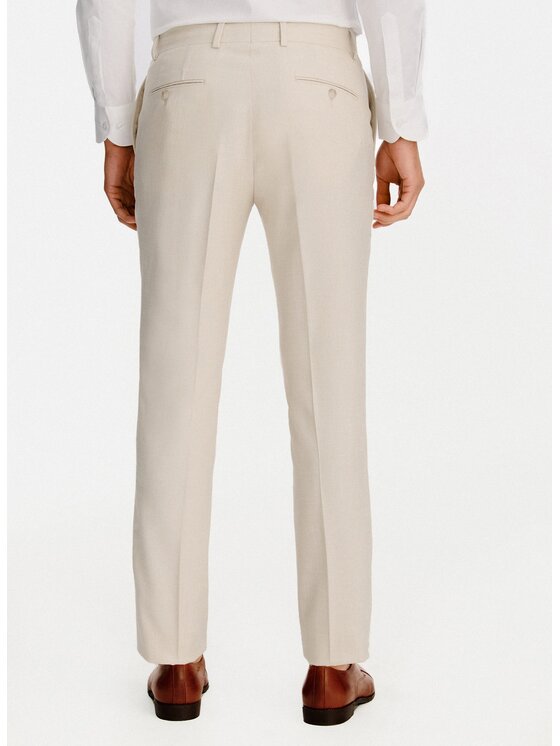 Pako Lorente Pako Lorente Spodnie garniturowe P26SF-6G-023 Beżowy Slim Fit