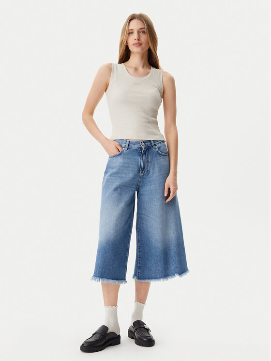 Tommy Jeans Tommy Jeans Top DW0DW21369 Beež Slim Fit