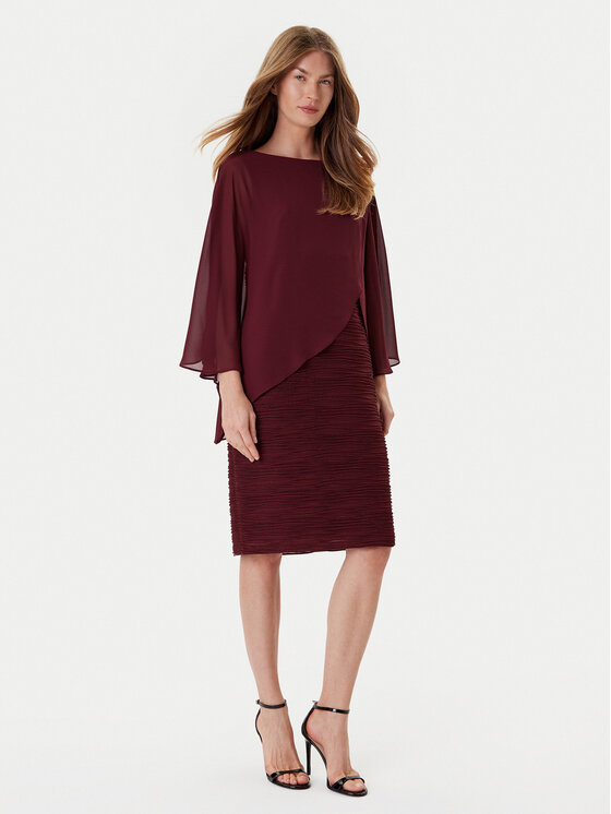 Joseph Ribkoff Joseph Ribkoff Коктейльна сукня 251720F25 Бордовий Regular Fit