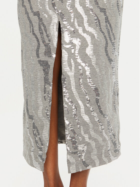 ROTATE ROTATE Abito da cocktail 113439720 Argento Slim Fit