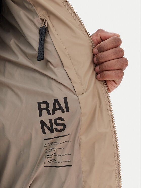 Rains Rains Télikabát Unisex 15130 Bézs Regular Fit