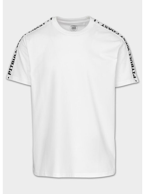 PITBULL PITBULL T-Shirt TAPE Biały Regular Fit