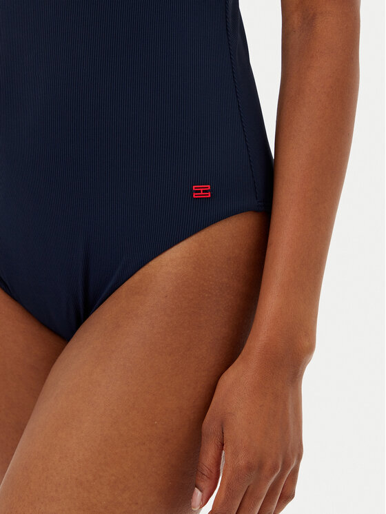 Tommy Hilfiger Tommy Hilfiger Jednodílné plavky UW0UW05847 Tmavomodrá