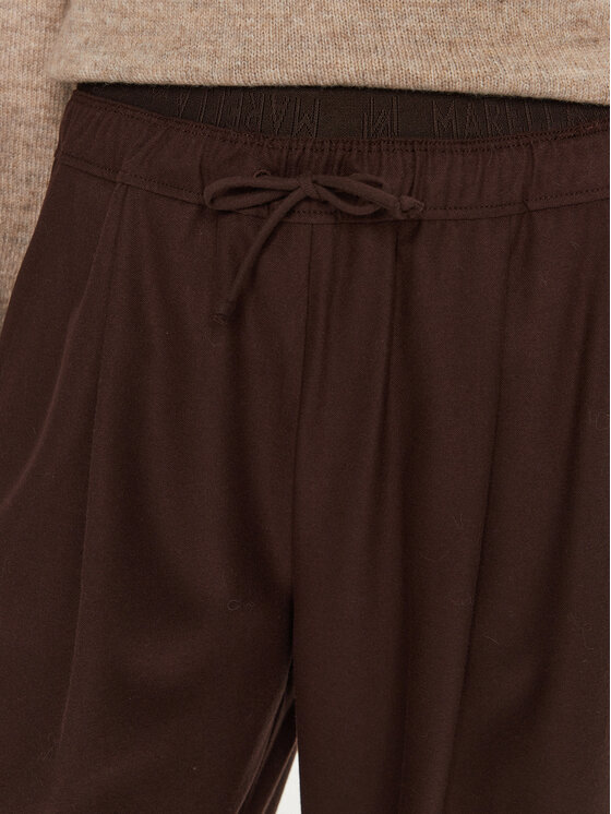 Marella Marella Pantaloni di tessuto Afona 2423136015 Marrone Wide Leg