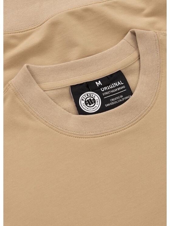 PITBULL PITBULL Bluza SMALL LOGO NUGGET Beżowy Regular Fit