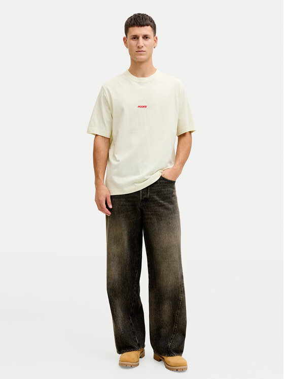 Jack & Jones Jack & Jones Tricou Club 12289842 Galben Relaxed Fit