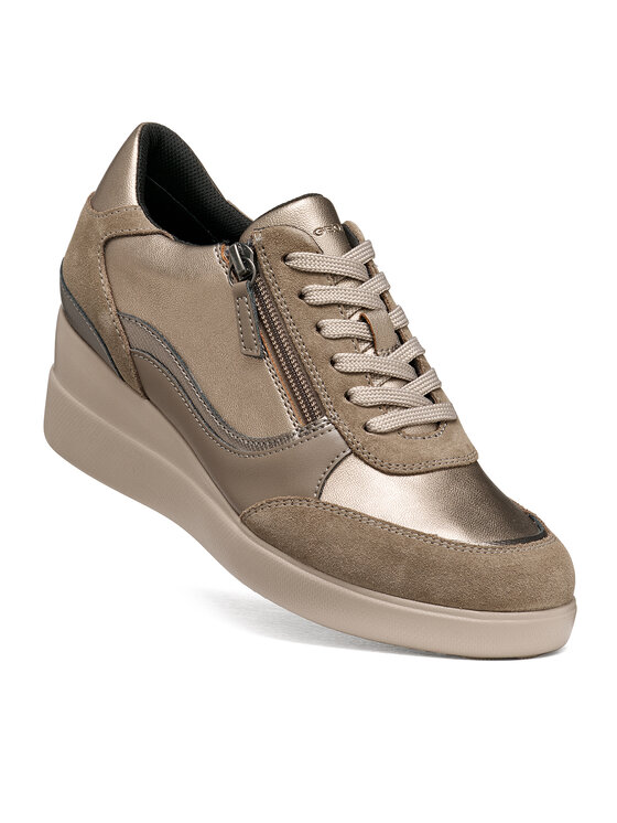 Geox Geox Sneakersy D Stardust D6630B 0AJ22 C3056 Brązowy jasny