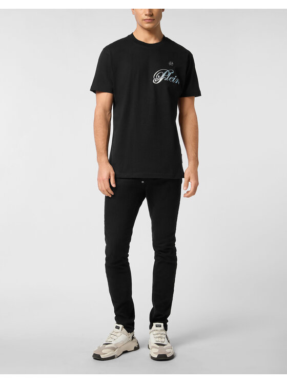 PHILIPP PLEIN PHILIPP PLEIN T-Shirt 27141 Czarny Regular Fit