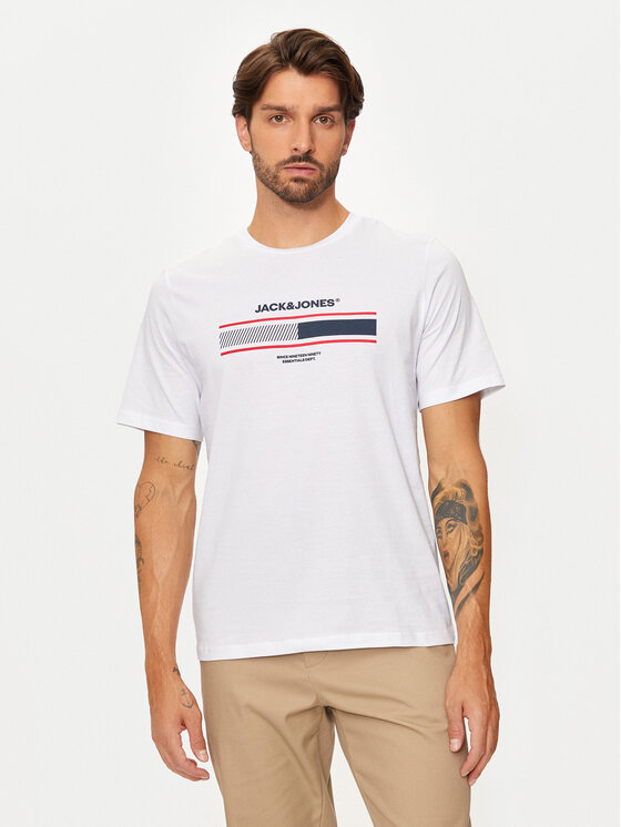 Jack&Jones T-shirt South 12256784 Bijela Standard Fit