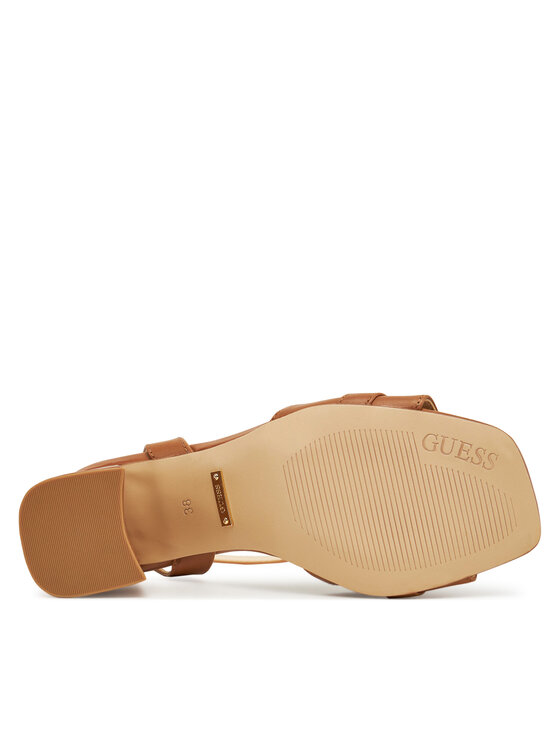 Guess Guess Сандали FLJGRT LEA03 Кафяв