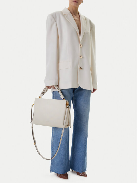 Coccinelle Coccinelle Handtasche M250 Boheme Grana Double E1 M50 19 02 01 Écru