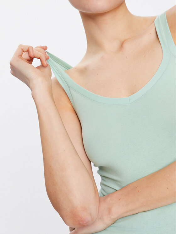 United Colors Of Benetton United Colors Of Benetton Topiņš 3ZQM1H291 Zaļš Slim Fit