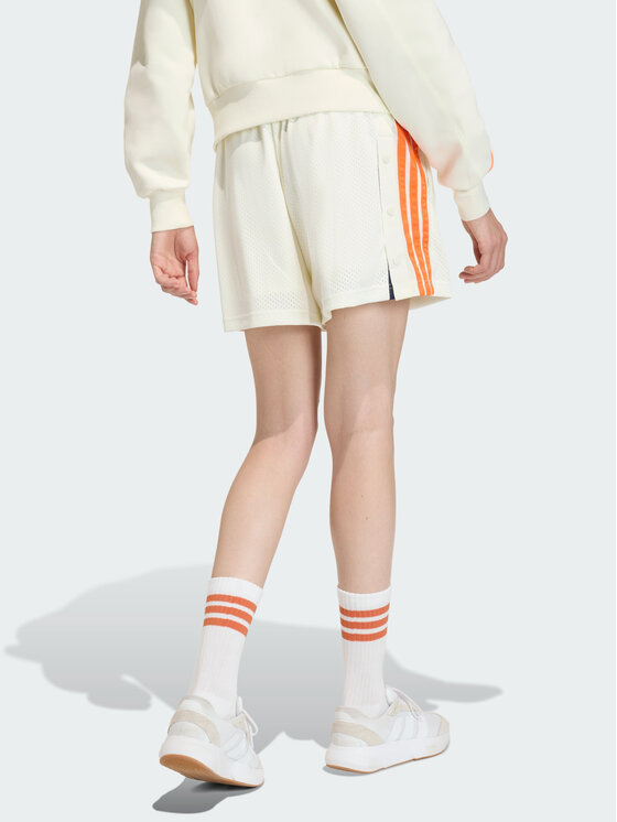 adidas adidas Szorty materiałowe 158962 Biały Loose Fit