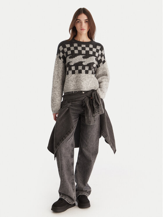Billabong Billabong Sweter Palm Forever EBJSW00133 Szary Regular Fit