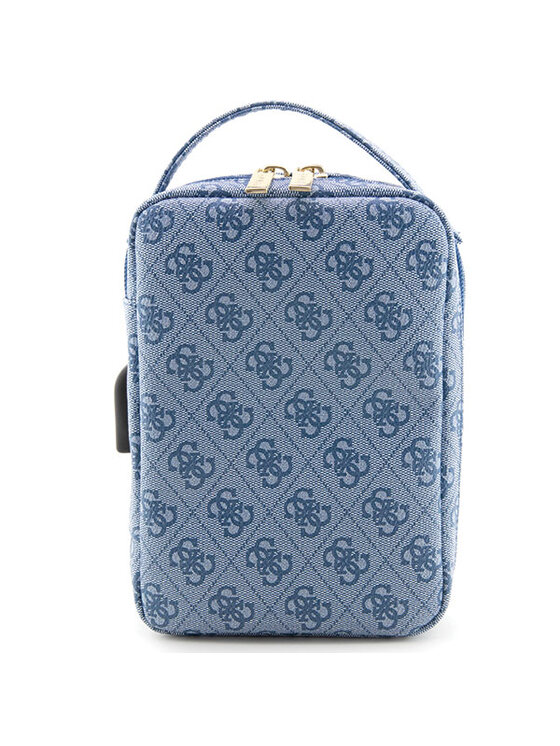 Guess Guess Etui na telefon 4G Printed Stripes Niebieski