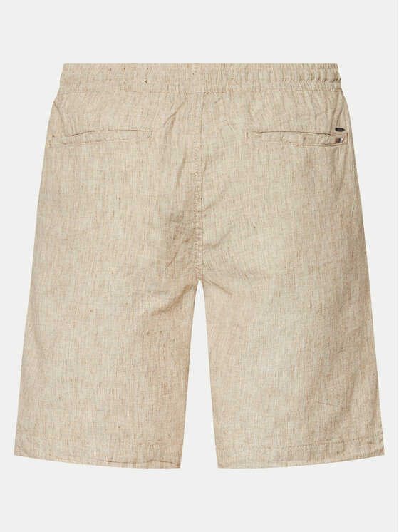 INDICODE INDICODE Σορτς υφασμάτινο Wallis 70-727 Μπεζ Regular Fit