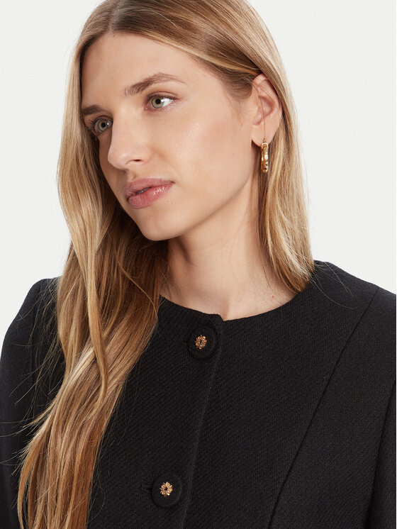 Rinascimento Rinascimento Cappotto di lana CFC0125616003 Nero Regular Fit