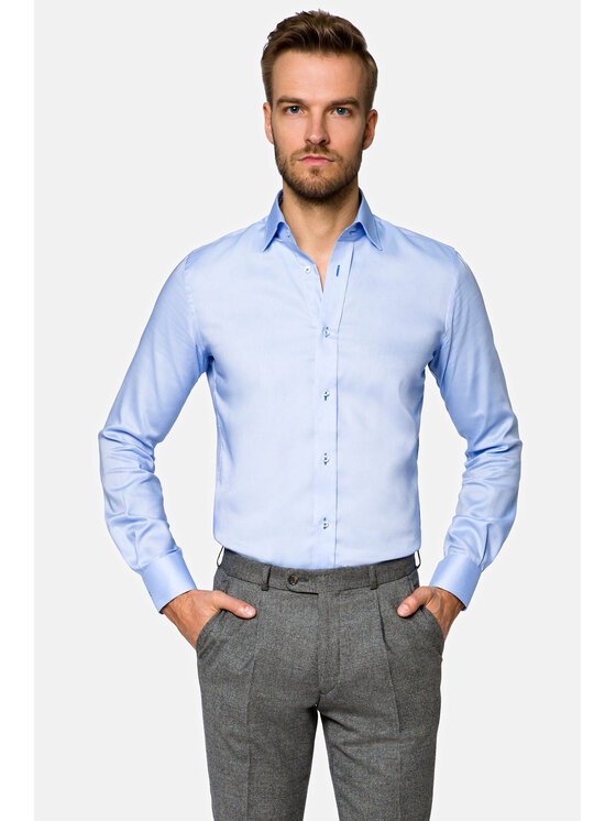 Lancerto Lancerto Koszula Maia 6 KO051220000040 Błękitny Regular Fit