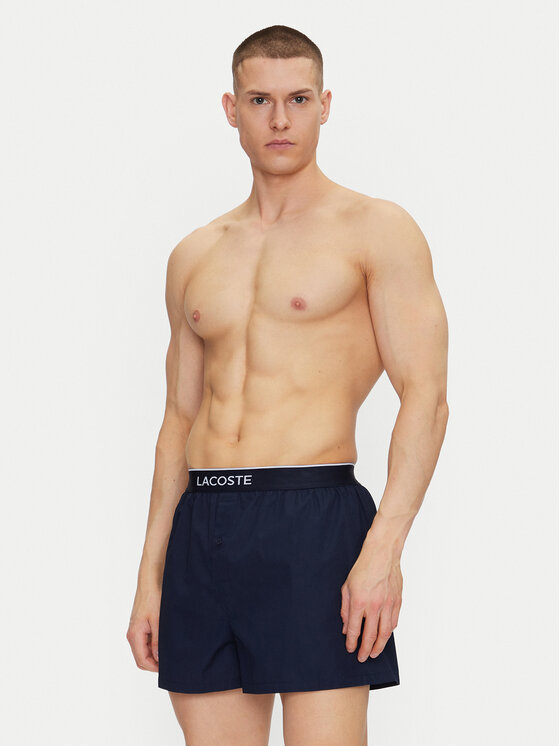 Lacoste Lacoste Set di 3 boxer 7H1283 Blu scuro