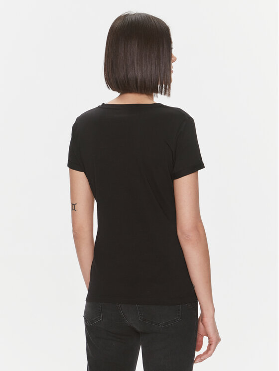 Liu Jo Liu Jo T-krekls MF3338 JS923 Melns Regular Fit