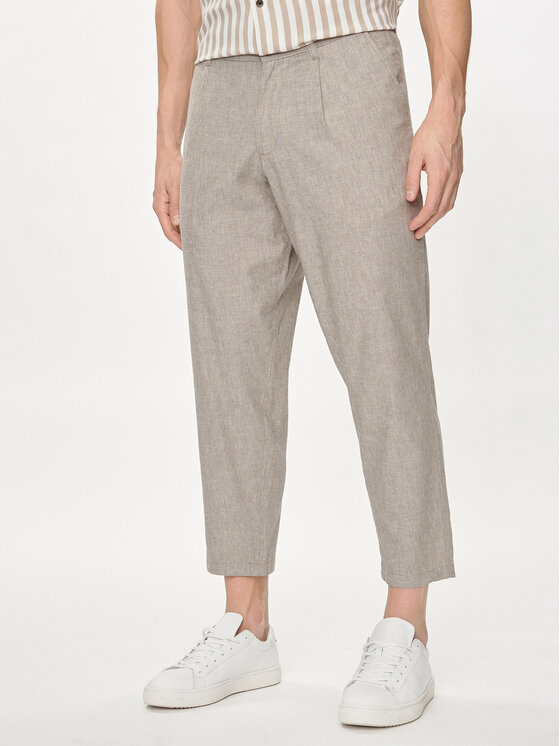 Jack&Jones Bavlnené nohavice Bill 12248993 Sivá Regular Fit