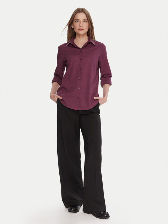 United Colors Of Benetton United Colors Of Benetton Marškiniai 5WPQDQ0AX Violetinė Regular Fit