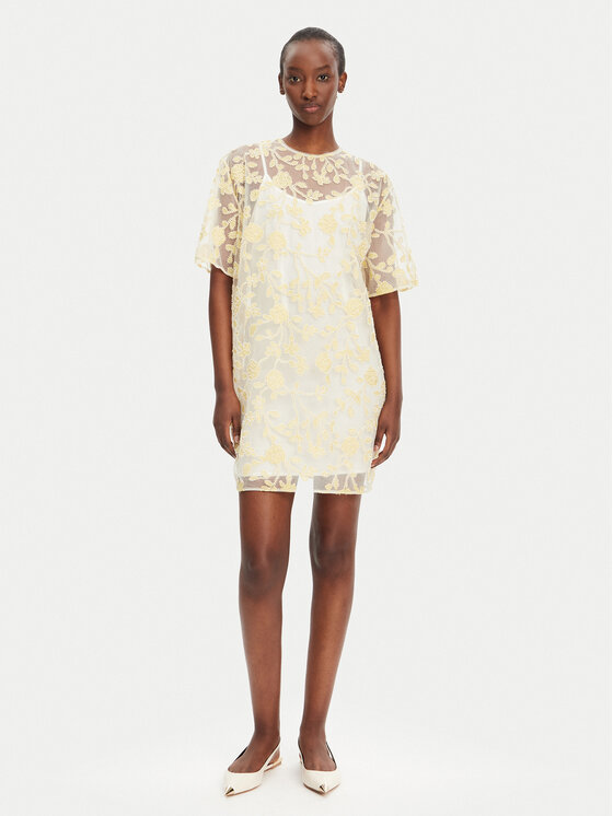 ROTATE ROTATE Abito da cocktail 113675858 Giallo Relaxed Fit