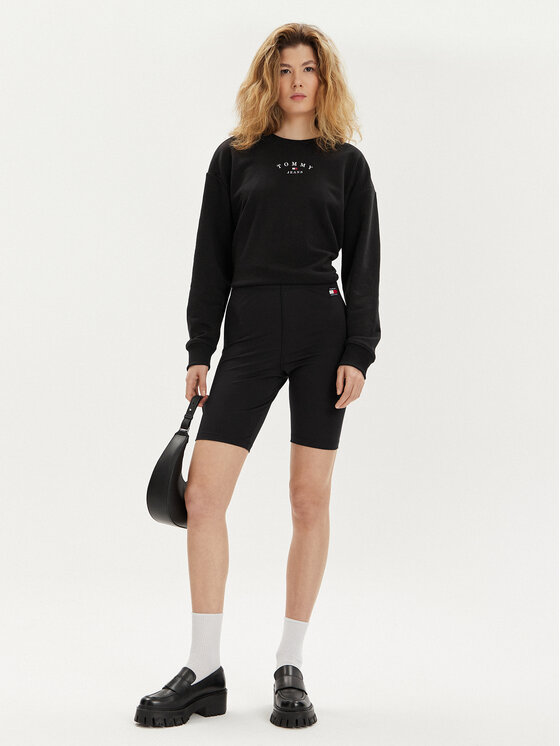 Tommy Jeans Tommy Jeans Μπλούζα Essential Logo DW0DW18143 Μαύρο Regular Fit