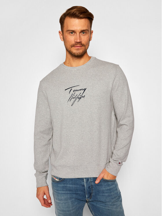 Tommy Hilfiger Tommy Hilfiger Bluza Track Top UM0UM02243 Szary Regular Fit