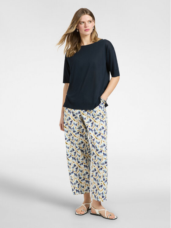 Elena Mirò Elena Mirò T-Shirt G091Z000612N034 Niebieski Regular Fit