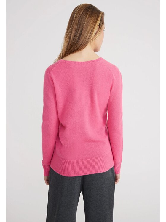Style Republic Style Republic Sweter Kaszmir Różowy jasny Comfort Fit